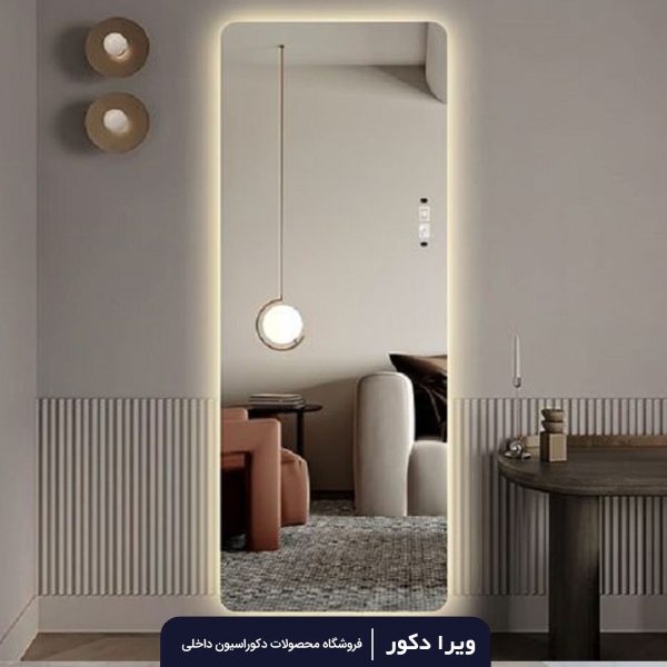 آینه بک لایت قدی مستطیل مدل 3039
