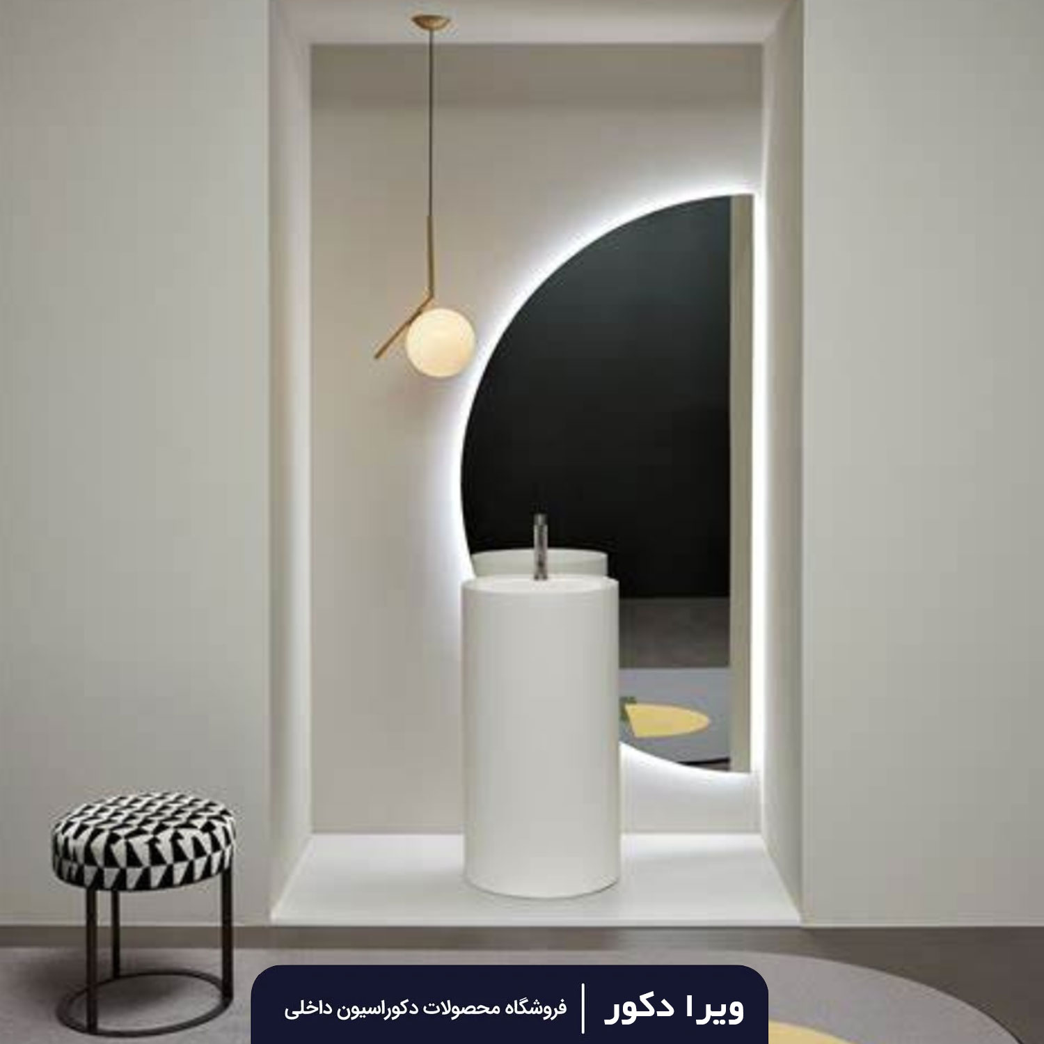 آینه بک لایت گرد قطر1و 1.20 متر مدل 2005