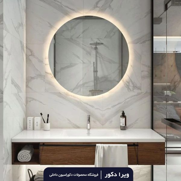 آینه بک لایت گرد قطر50_60_70_80 سانت مدل 2001 - Image 9