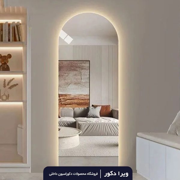 آینه بک لایت قدی کپسولی مدل 3038