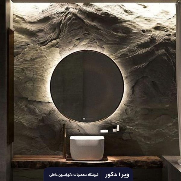 آینه بک لایت گرد قطر50_60_70_80 سانت مدل 2001 - Image 8