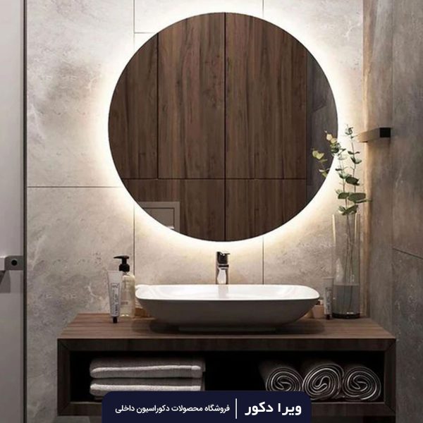 آینه بک لایت گرد قطر50_60_70_80 سانت مدل 2001 - Image 7