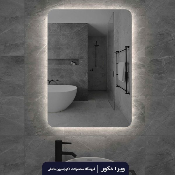 آینه بک لایت مستطیل مدل 2010