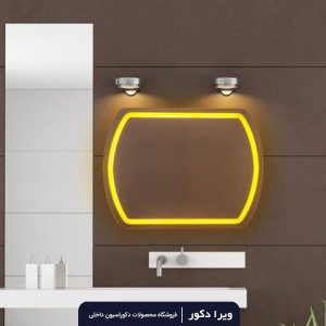آینه بک لایت مستطیل مدل 2022