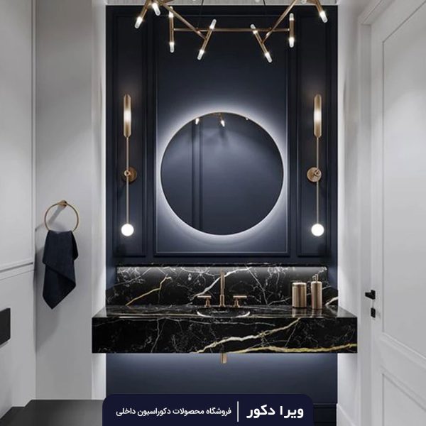 آینه بک لایت گرد قطر50_60_70_80 سانت مدل 2001 - Image 6