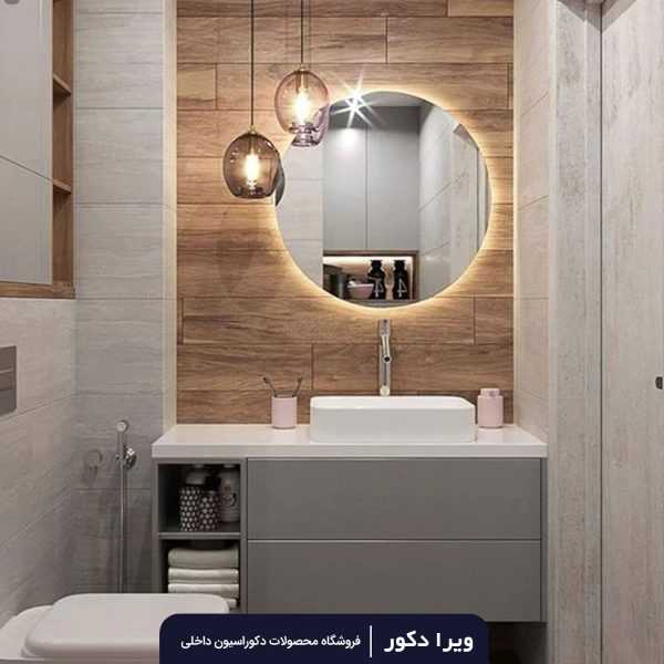 آینه بک لایت گرد قطر50_60_70_80 سانت مدل 2001 - Image 4